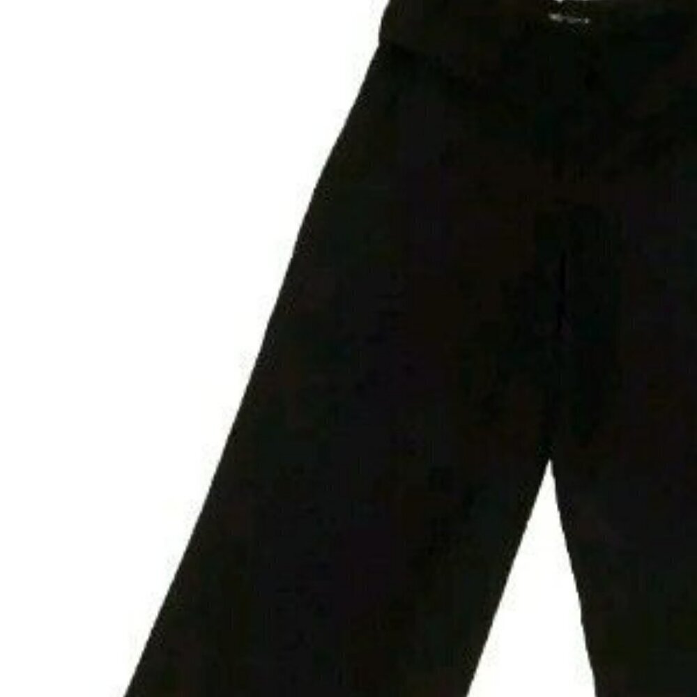 BNWT ZARA FULL LENGTH LINEN BLEND BLACK PANTS TROUSERS SIZE M 7385 490